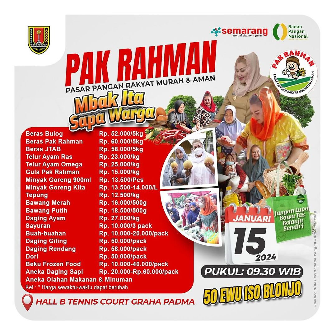 Pemkot Semarang Gelar Pasar Pangan Rakyat Murah Dan Aman Pak Rahman Pemkot Semarang Gelar Pasar Pangan Rakyat Murah Dan Aman Pak Rahman