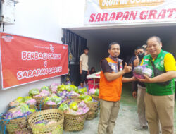 Jumat Berkah edisi milad ke 26 Rumah Zakat meriah dengan sarapan gratis dan berbagi sayur gratis