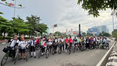 aksi 1.000 km Ride For palestine singgah di Semarang