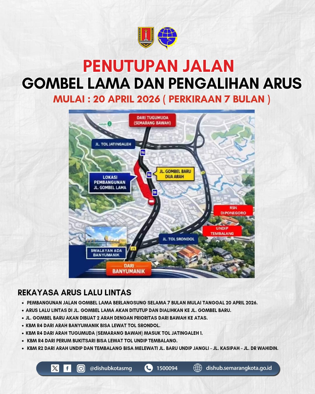 Jalan Goimbel Lama Tutup