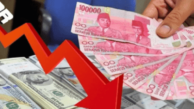 Nilai tukar rupiah melemah