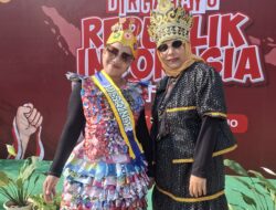 Unik! Upacara HUT ke-81 RI di Kampung Gang Presiden Puntan: Dari Kostum Daur Ulang Sampah hingga Eksistensi “Emak-Emak”