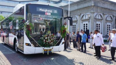 Bus Listrik Semarang Koridor 1 Mangkang - Penggaron Resmi Beroperasi Penuh